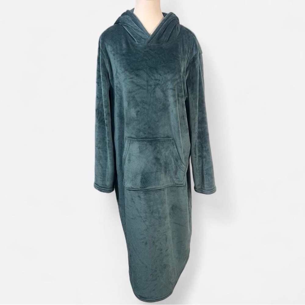 32 Degrees Teal Cozy‎ Plush Hooded Lounger Size L/XL